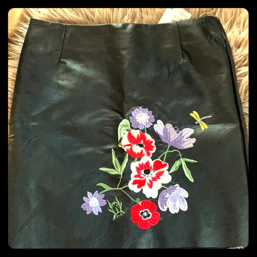 H&M leather skirt